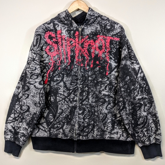 Vintage Tops - Vintage Slipknot Zip-Up Hoodie